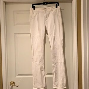 Hudson Jeans, Midrise Carly, White, Size 27